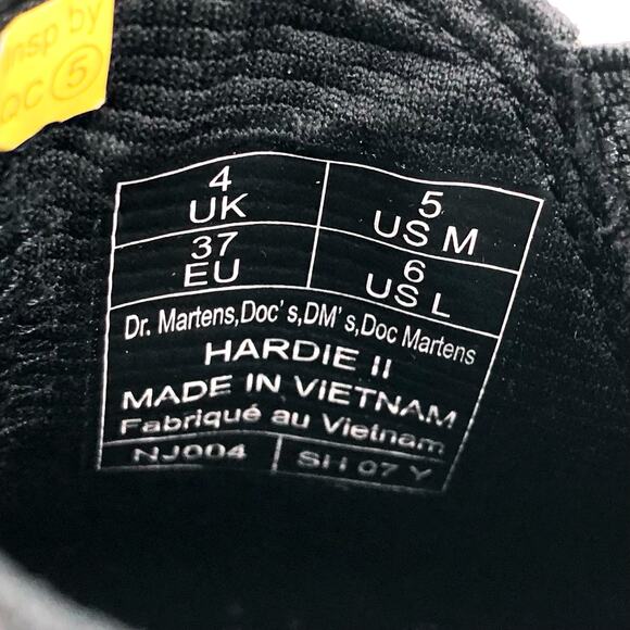 Dr. Martens Womens Work Hardie II Chelsea Boots US 6 M EU 37 Black Leather NIB - Picture 12 of 12